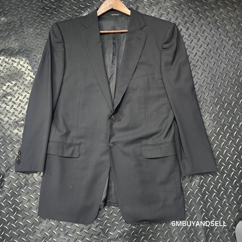 Ermenegildo Zegna Su Misura High Performance Black Wool Blazer Jacket 54R US 44R - Picture 2 of 16